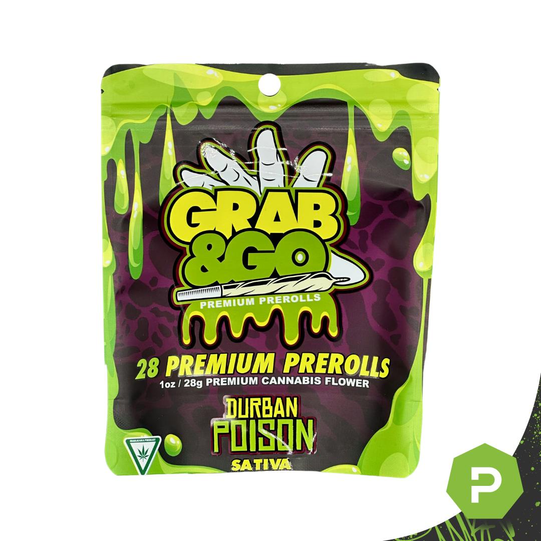 Grab Go Grab Go Pre Roll Pack Durban Poison Puff Cannabis