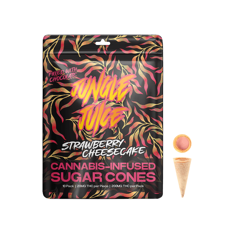 Jungle Juice - THC Sugar Cones - Strawberry Cheesecake - 200mg