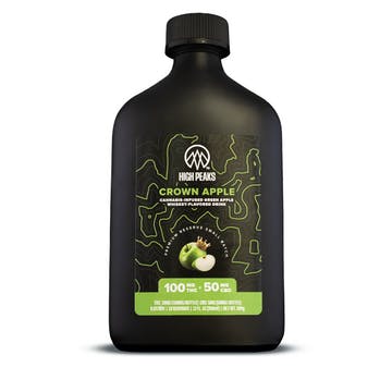 High Peaks | Beverage | Green Apple Whiskey | 100mg 12Oz
