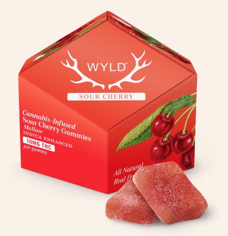 Sour Cherry Indica Enhanced Gummies-1