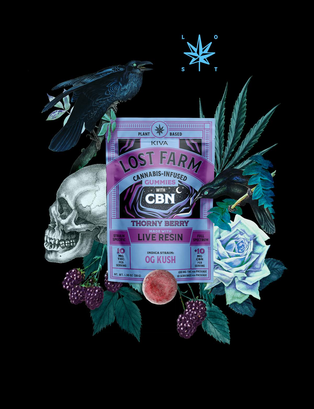 Image of Lost Farms – Thorny Berry OG Kush CBN