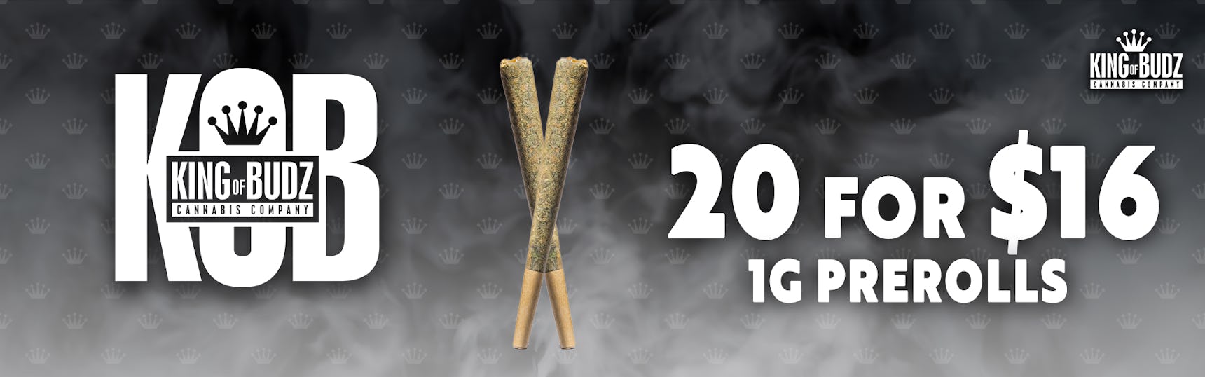 20 for $16 KOB Prerolls