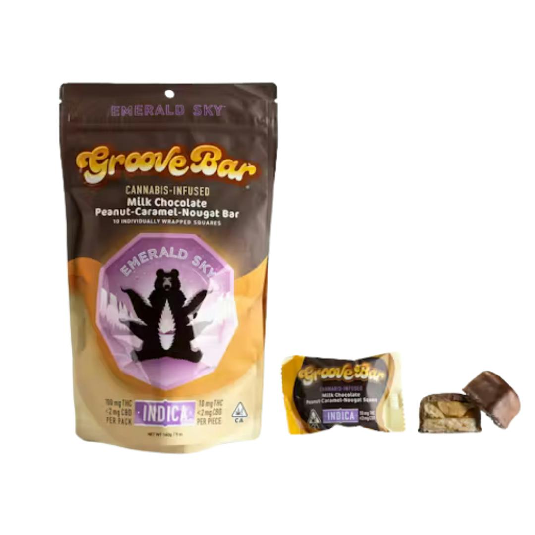 MILK CHOCOLATE PEANUT CARAMEL NOUGAT INDICA GROOVE BAR