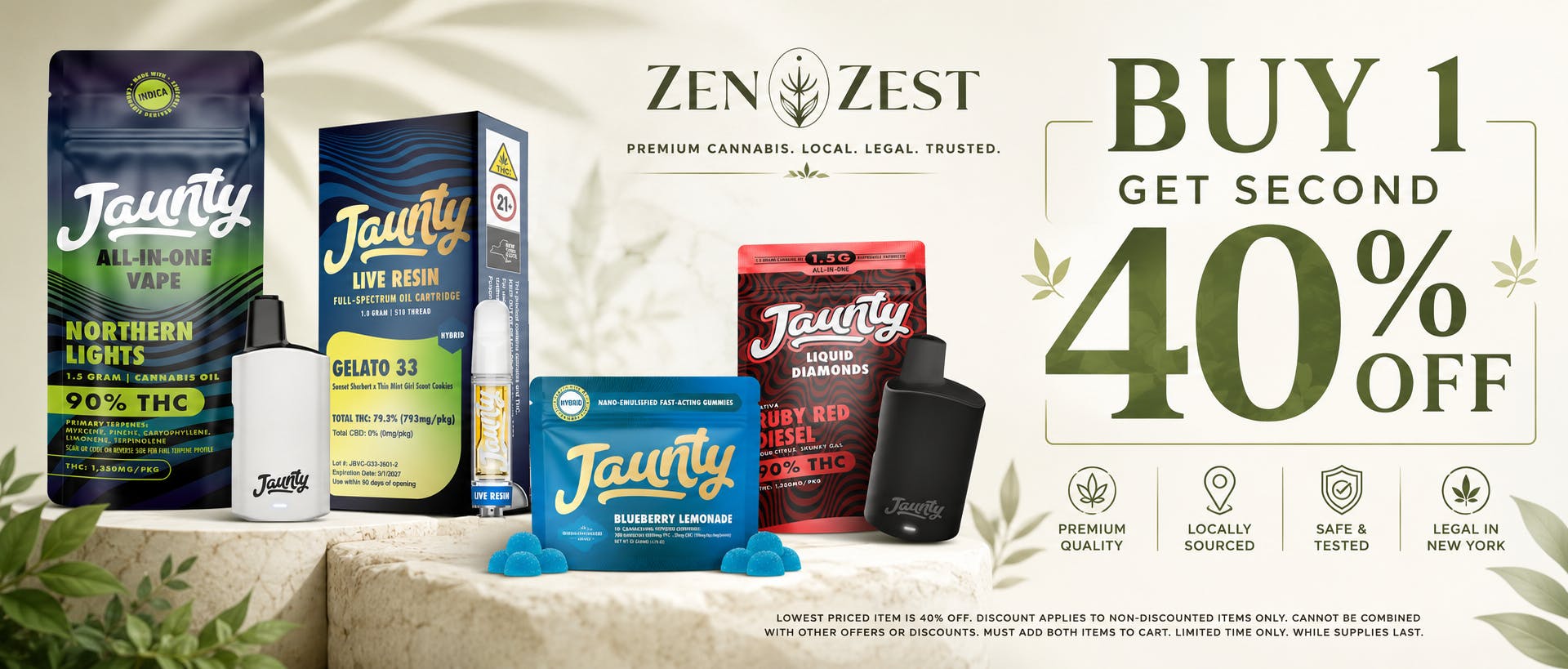 Buy 1, Get the 2nd 40% Off