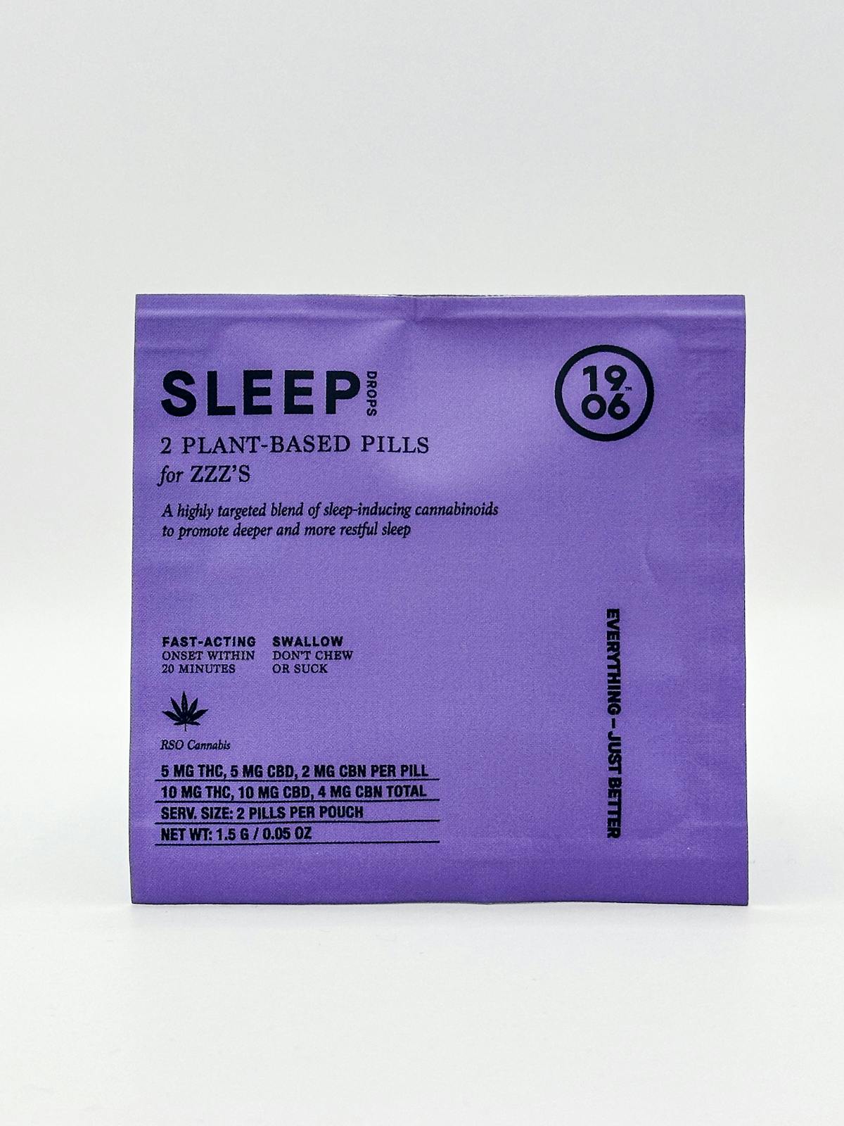 1906 | Sleep Pouch | 2pk .1g Orals | 1906