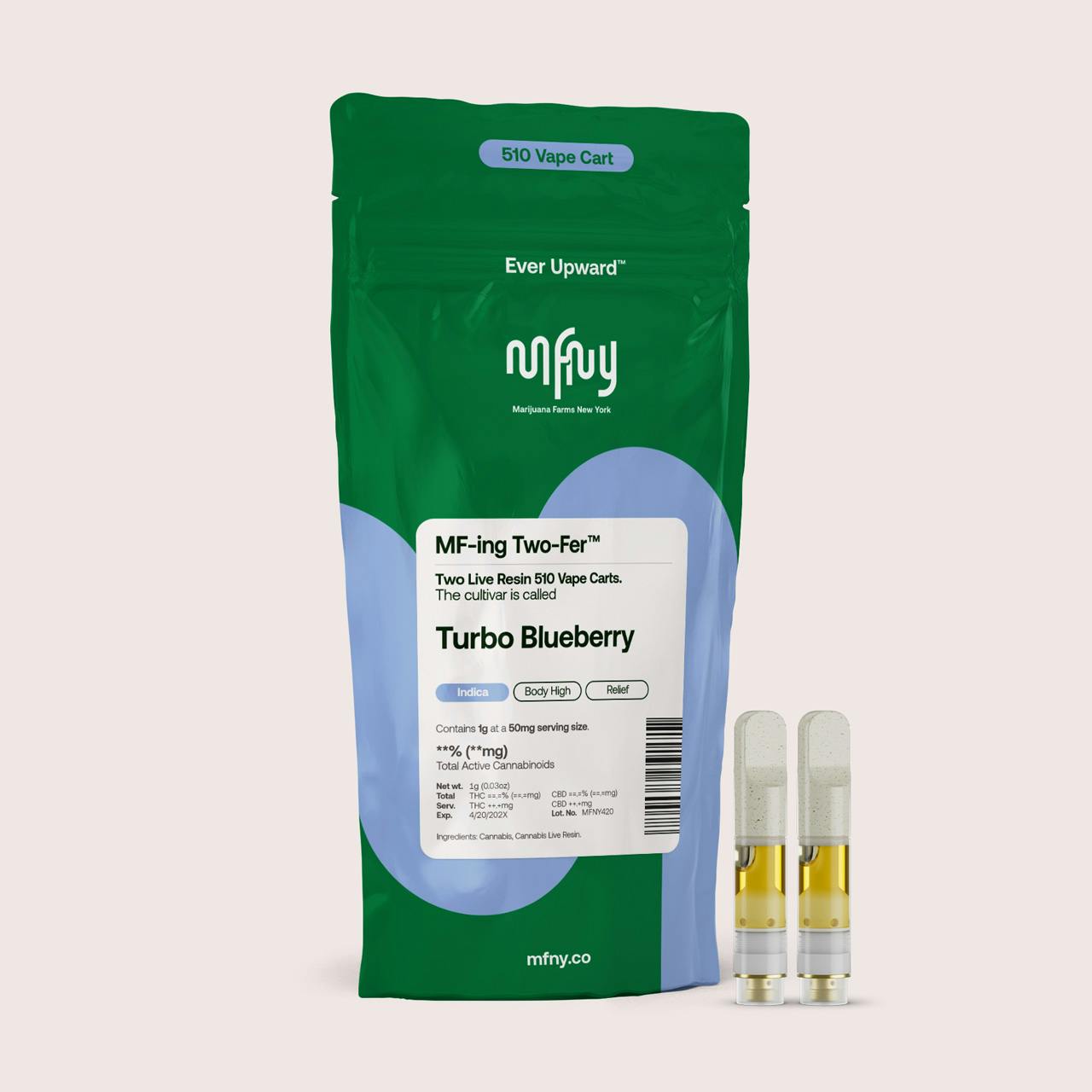MFNY-Live-Resin-510-Cartridge 2pk- Turbo Blueberry (0.5g)