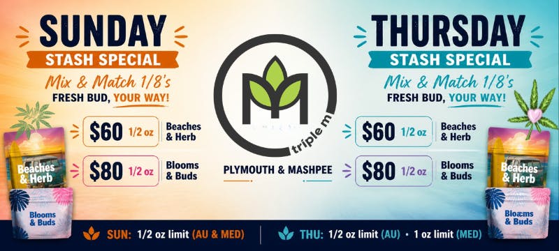Triple M (Mashpee) Menu - a Cannabis Dispensary in Mashpee, MA