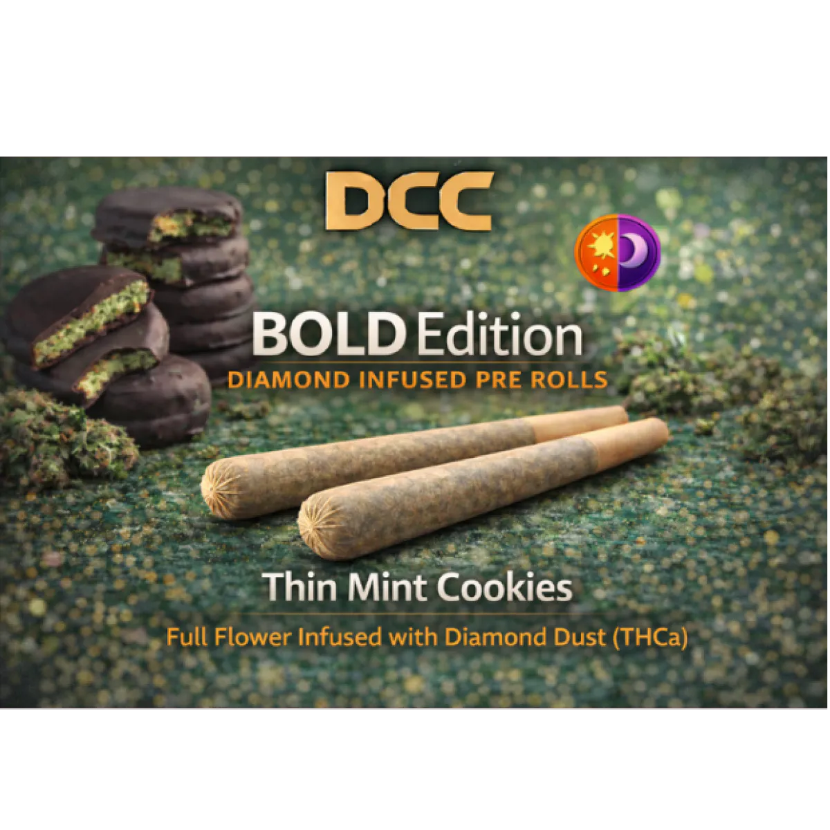 DCC Bold Edition Thin Mint Cookies Diamond Infused Pre-Roll .5g (2pk ...