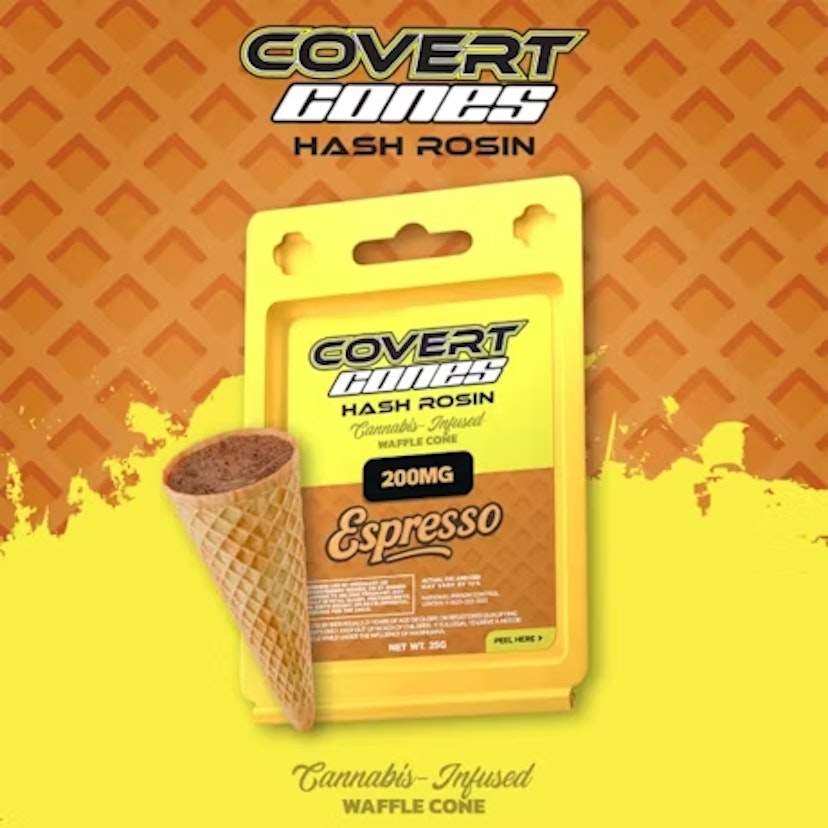 Covert Cones | 200mg Hash Rosin Cups | Espresso