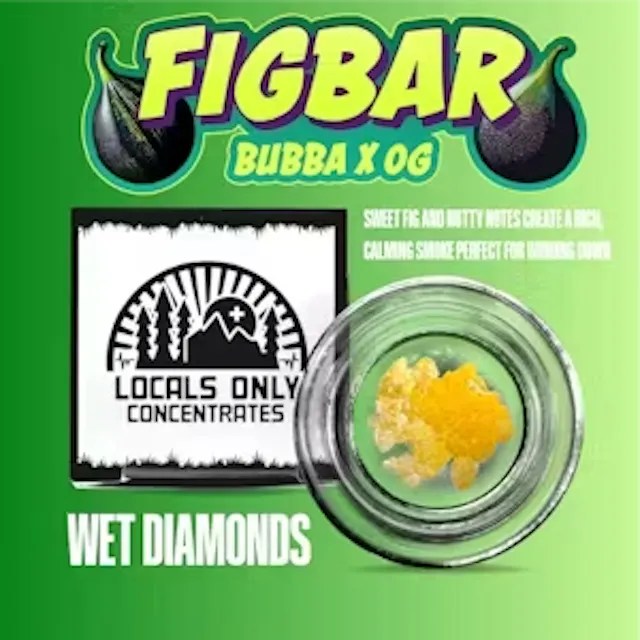 Locals Only Wet Diamonds Fig Bar 1g (indica)