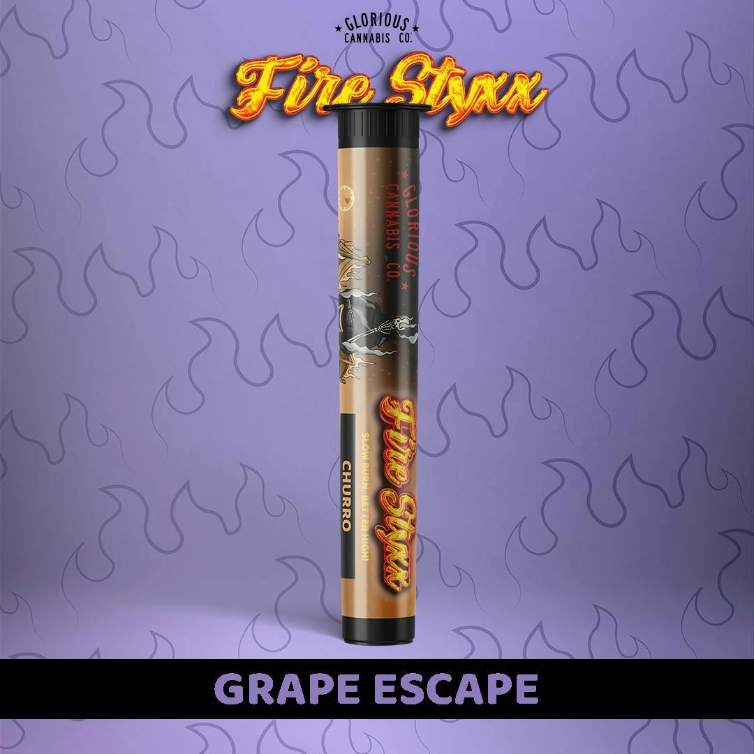 Fire Styxx - 1g Infused Preroll - Grape Escape