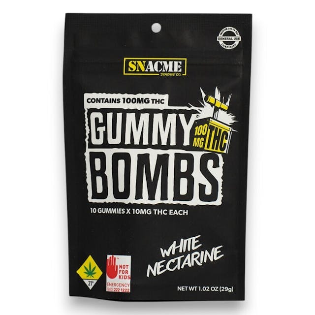 Gummy Bombs - GB WHITE NECTARINE 100mg - White Nectarine - 100mg