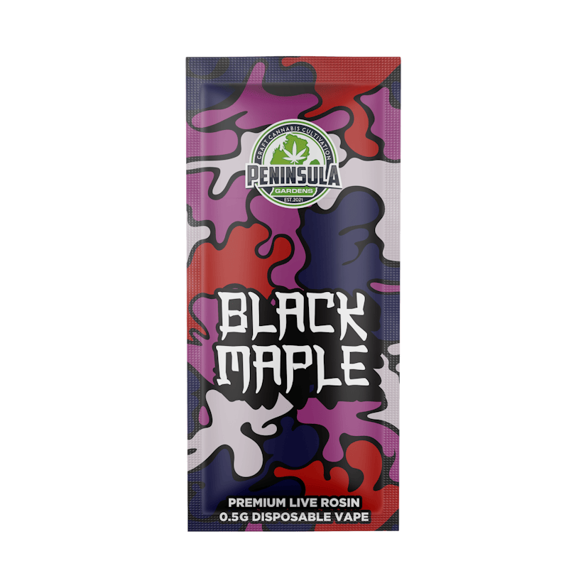 Peninsula Gardens Rosin Disposable | Black Maple