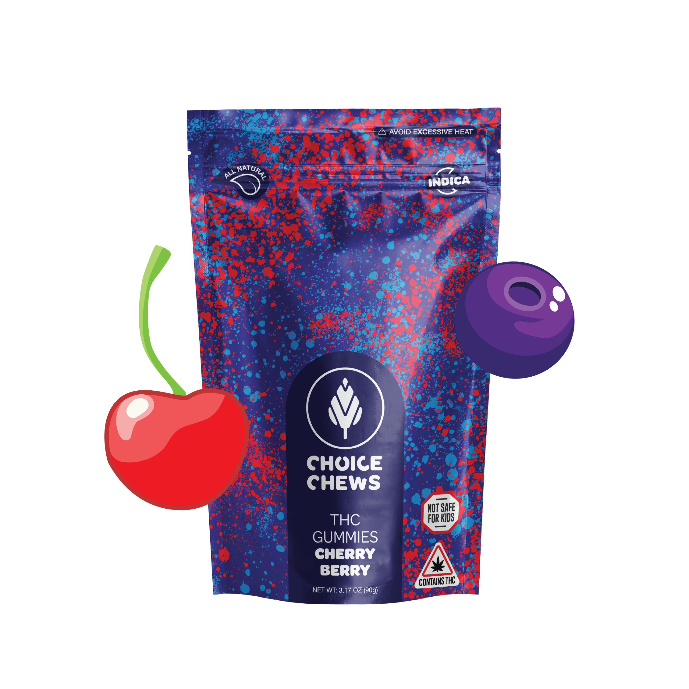 Product: Cherry Berry | 20mg x 10pk | Choice Chews