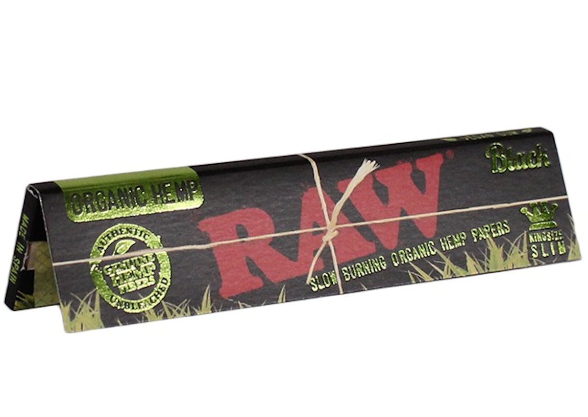 Photo of RAW | Black King Size Organic Hemp Rolling Paper – 32Pc
