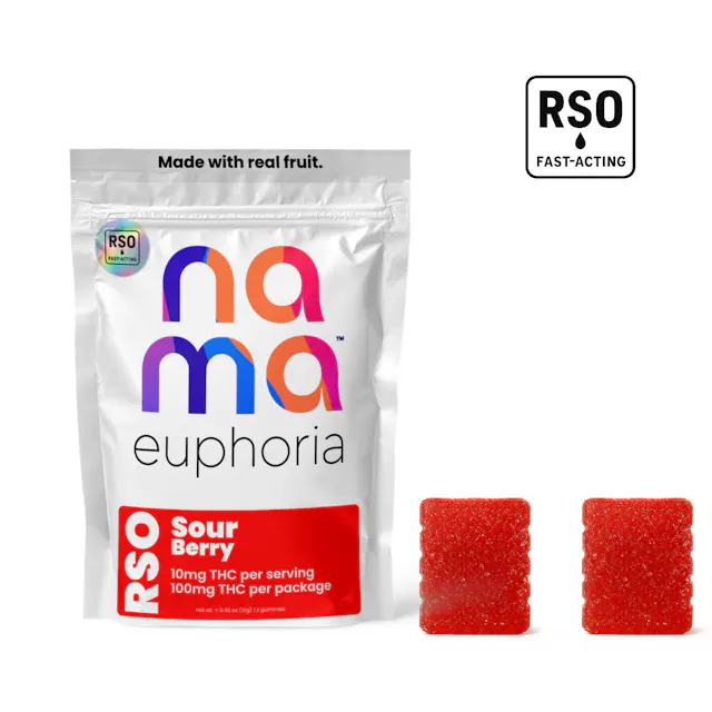 Nama Euphoria Gummies Sour Berry 2pk/100mg (hybrid, 2.8g)
