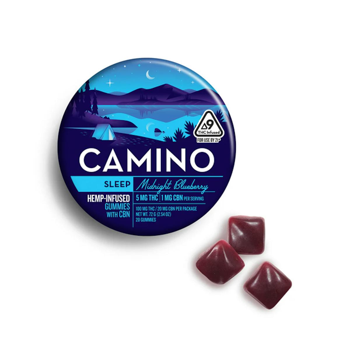 Photo of Camino | Midnight Blueberry | 5:1 Gummies