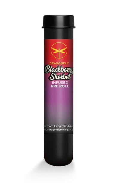 Dragonfly | Infused Pre-Roll - 1.25g - Blackberry Sherbert