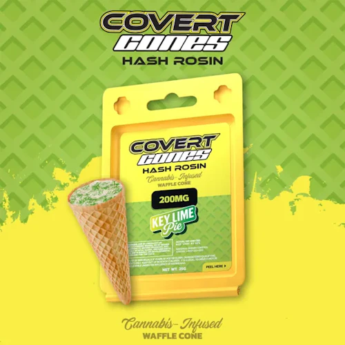 Covert Cups - 200mg Hash Rosin Cones - Key Lime Pie