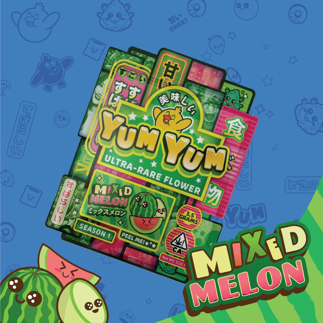 Yum Yum Yum Yum Prepackaged Flower | Mixed Melon - Puff Cannabis