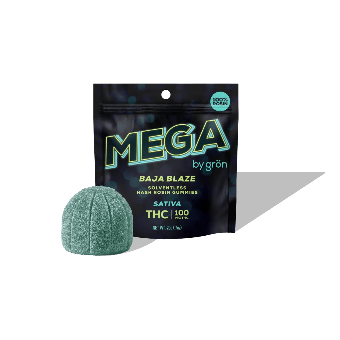 Product Mega - Baja Blaze - Rosin Gummy - 100mg