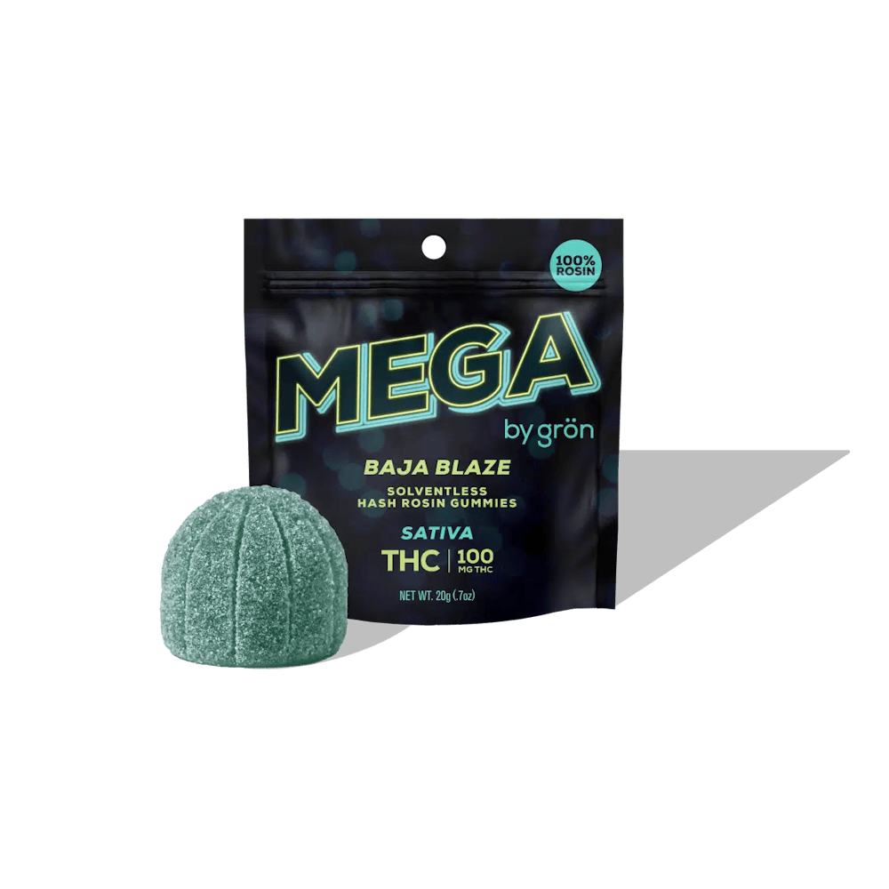 Product Mega - Baja Blaze - Rosin Gummy - 100mg
