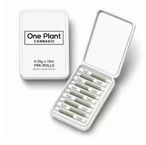 Runtz Pre Roll Pack x, as One Plant's menu shows it