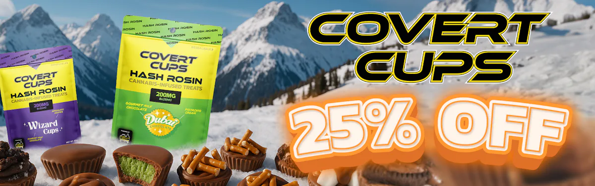 Covert Cups - 200mg Hash Rosin Cups - 25 Percent Off