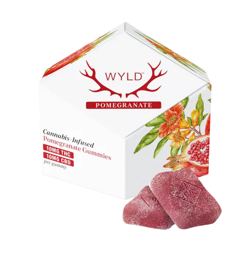 Pomegranate 1:1 CBD + Hybrid Enhanced Gummies-1