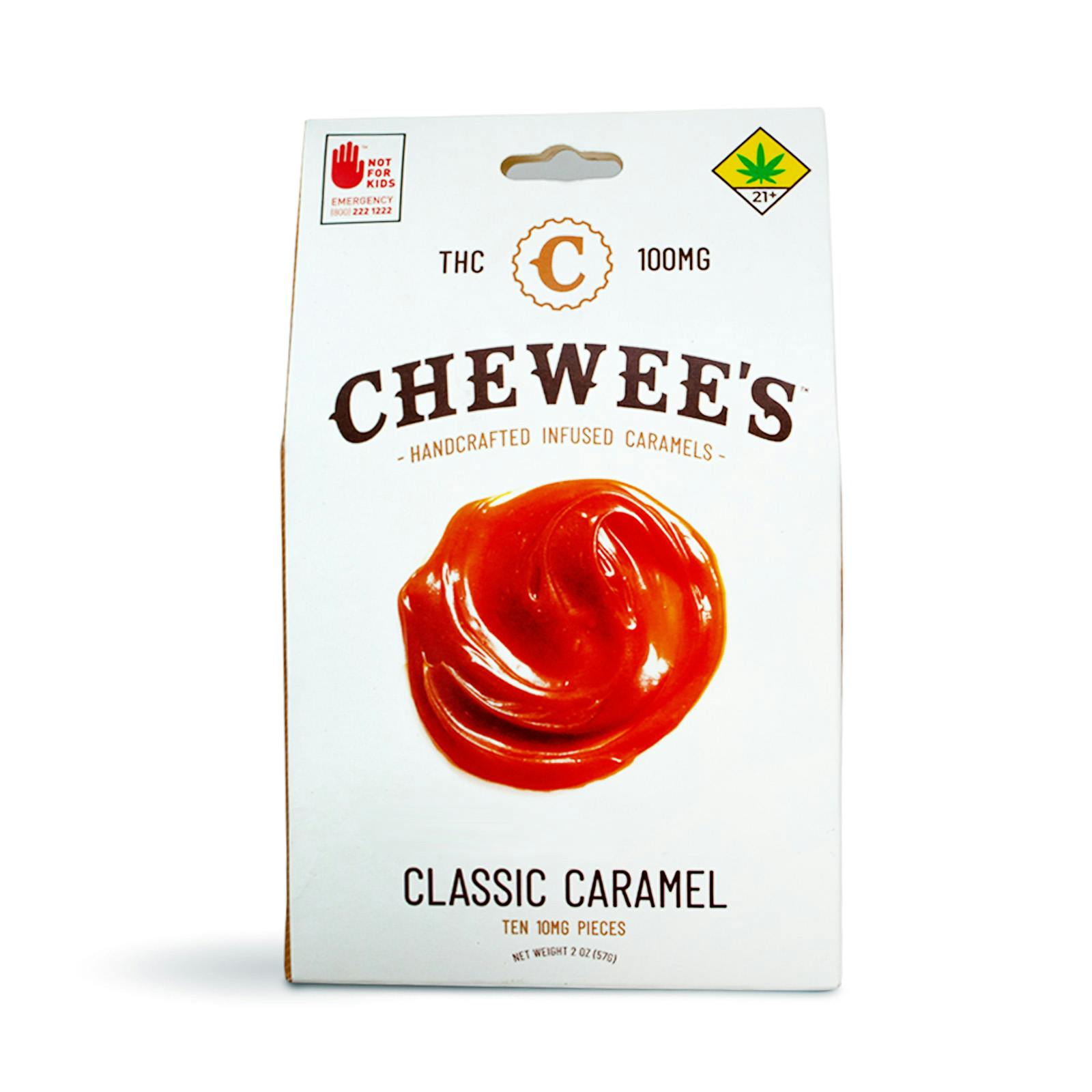 Indica Caramel Chewees 10pack in Zips on 6th