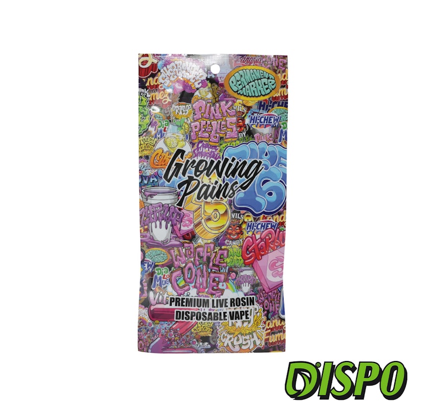 Growing Pains - Black Dog .5G Live Rosin Disposable