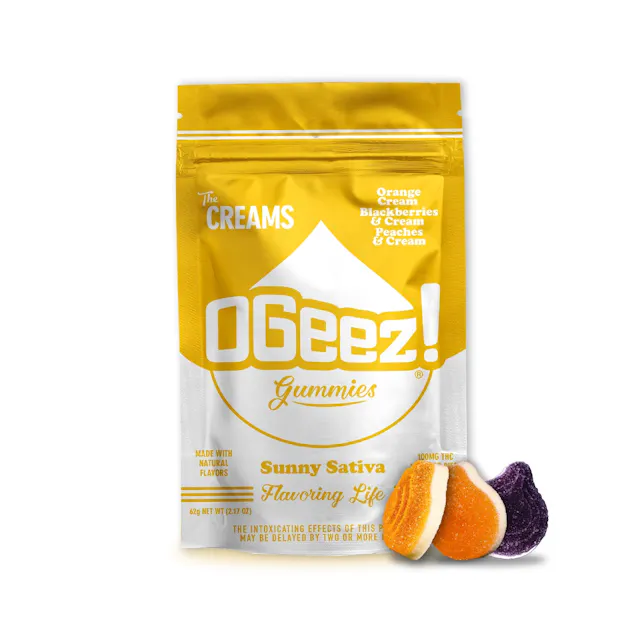 OGeez! Gummies The Creams Sunny Sativa 10pk/100mg (2.8g)