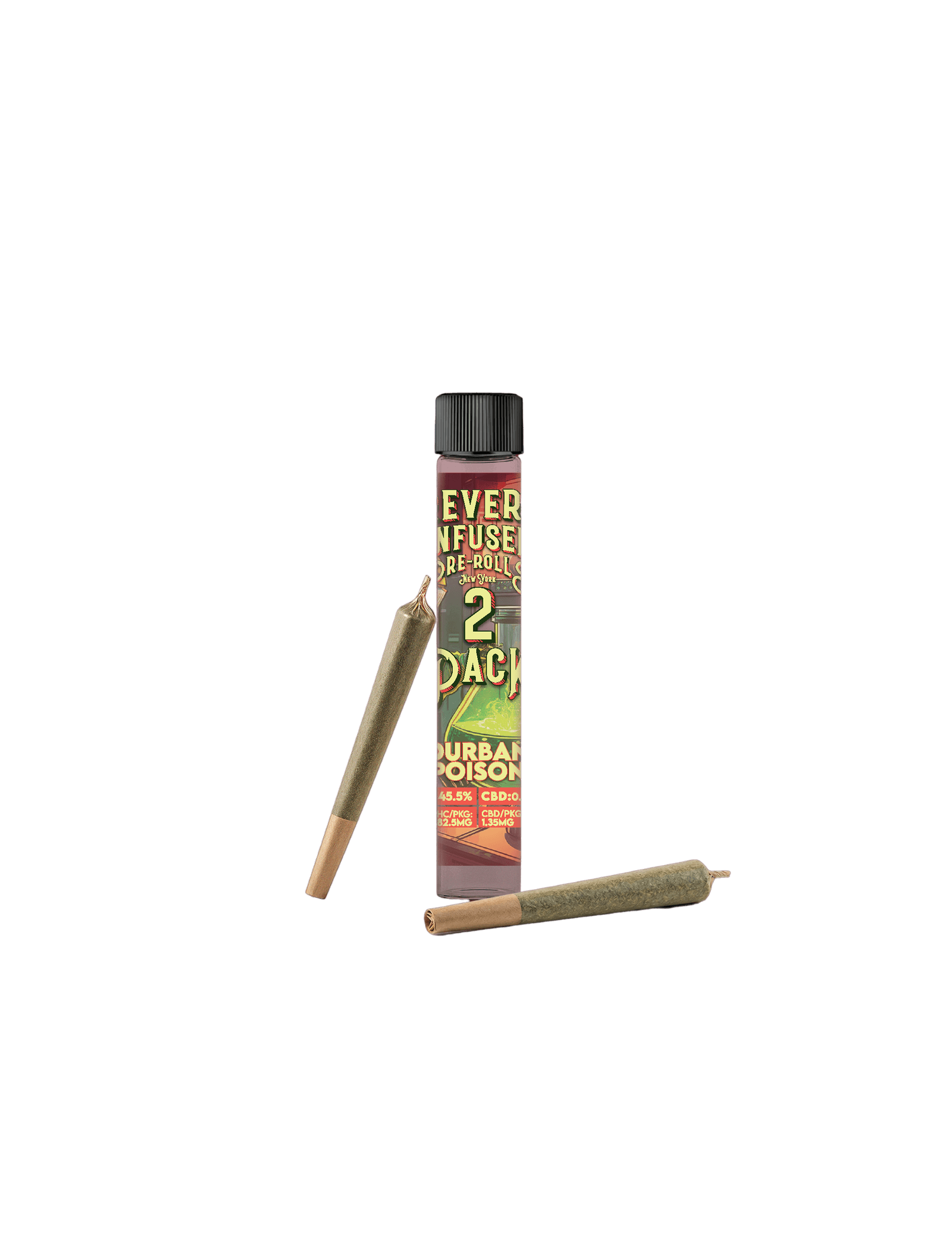Product Revert - Durban Poison - 1.5g - 2pk - Disty Infused Ground Flower Prerolls