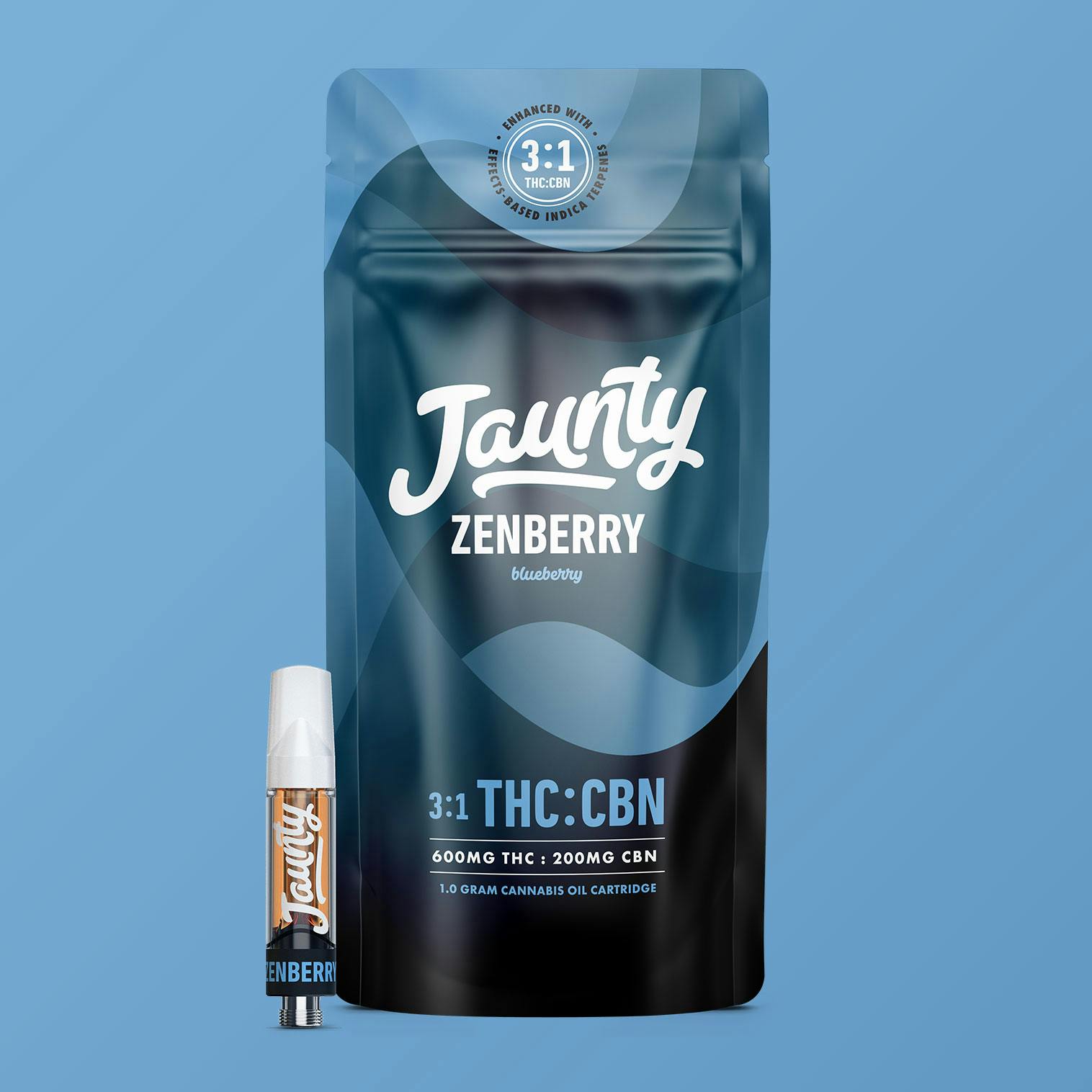 Zenberry Blueberry 31 THCCBN • Cartridge • 1g Jaunty Treehouse