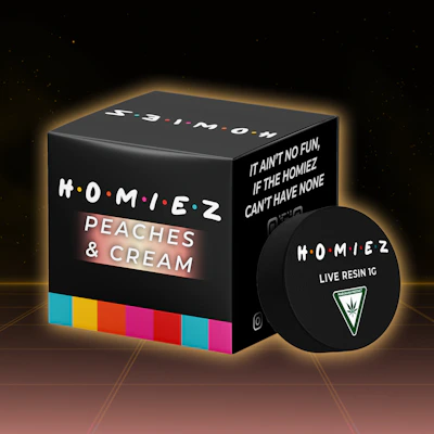 Homiez - 1g Live Resin - Peaches & Cream