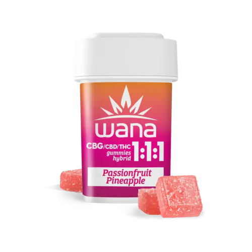 Classic Passionfruit Pineapple 1:1:1 CBD/CBG/THC Gummies [10 pack] | 100mg-active