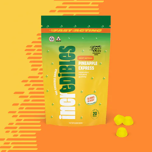 Fast Acting Pineapple Express | Gummies | 20 pack | 100mg THC-active