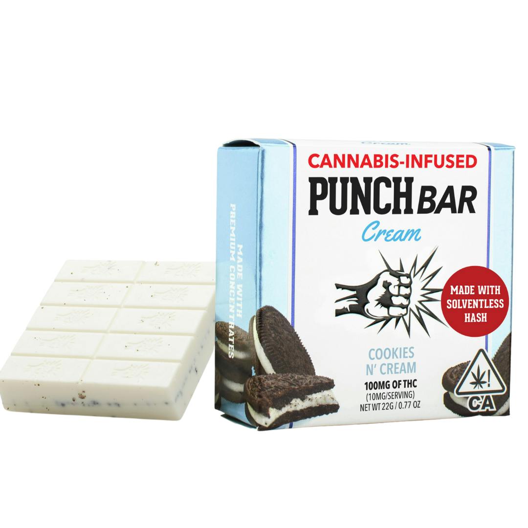 COOKIES N' CREAM WHITE CHOCOLATE SOLVENT HASH BAR
