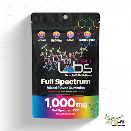 Lit Labs - 1000mg CBD Full Spectrum - Mixed Flavor - product image at King of Budz