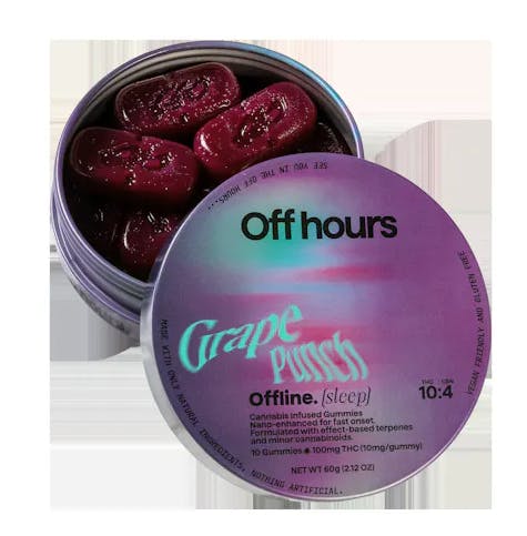 Product Off Hours | Offline (Sleep) | 10:3:2 THC:CBN:CBD + Indica Enhanced Gummies | 10ct | 100mg