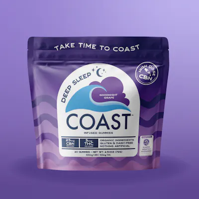 GoodNight Grape 'Deep Sleep' Gummies - 5:25 THC:CBN - 100mg 20pk