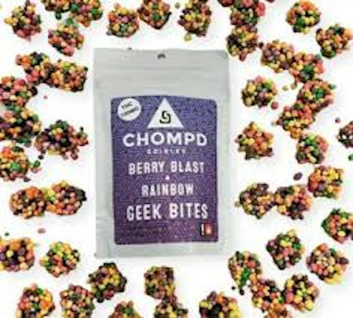 Photo of Berry Blast Rainbow 10 Pck 100mg Geek Bites (Chompd)