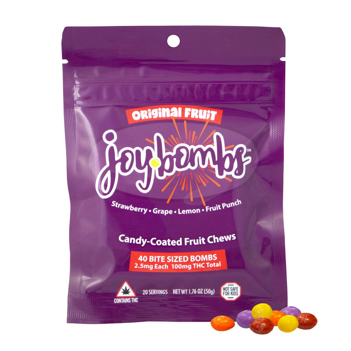 Photo of Joy Bombs Original Fruit (40pk / 100mg THC)