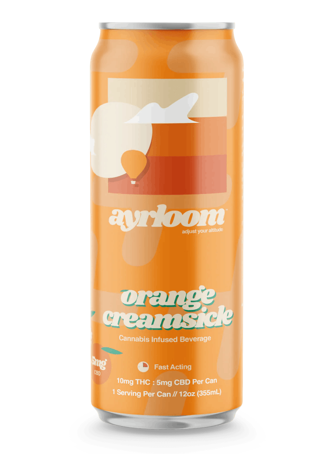 Ayrloom - 10mg THC 5mg CBD Infused Beverage - Orange Creamsicle