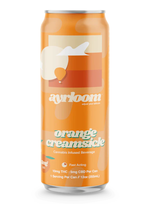 Ayrloom - 10mg THC 5mg CBD Infused Beverage - Orange Creamsicle