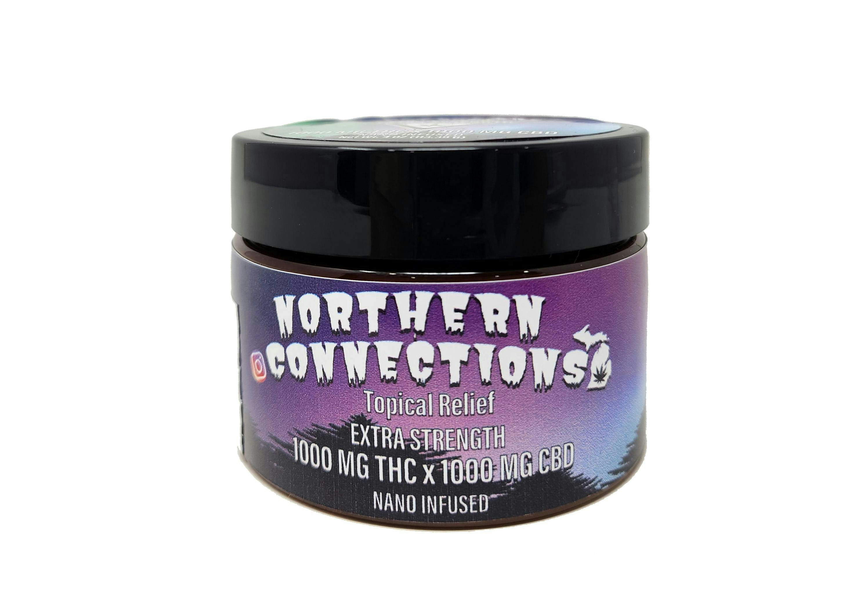 Product: NORTHERN CONNECTIONS | RELIEF TOPICAL - EXTRA STRENGTH 1:1 THC : CBD