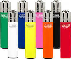 TP CLIPPER CLASSIC LARGE SOLID ASSORTED COLOURS LIGHTER | Inspired