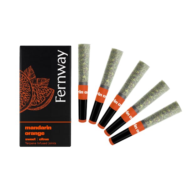 Mandarin Orange (S) - 0.5g | 5pk Terpene Infused Pre-Rolls - Fernway