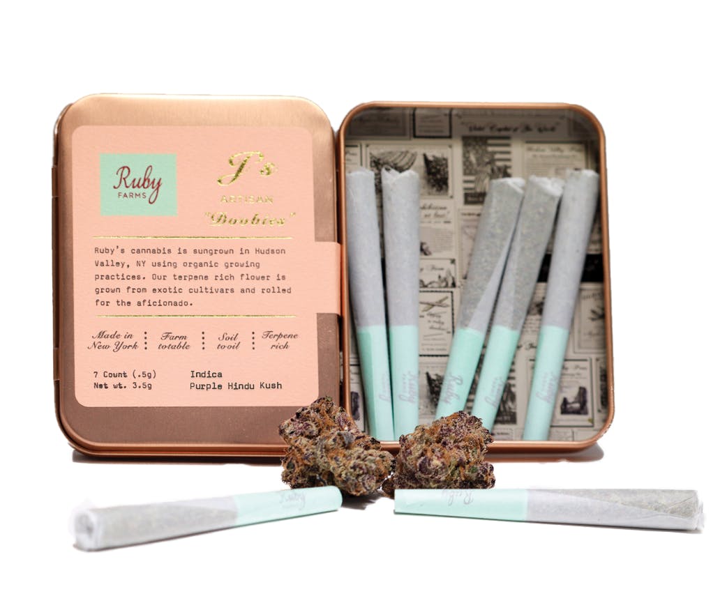 Purple Hindu Kush | 7 Pack Doobies Pre rolls | Indica | Ruby Farms
