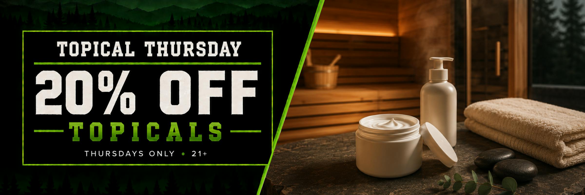 Topical Thursday 20% off Topicals 
